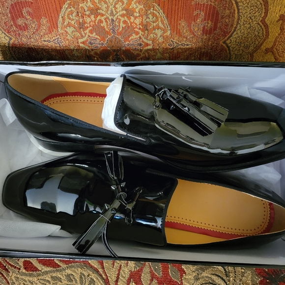 Men Dress Loafer Slip- On GACCOSHOES Black size 45(11) - Picture 4 of 5